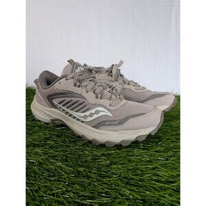 Saucony Trail Running Shoes Women Size 8.5 Light Gray S10668-17